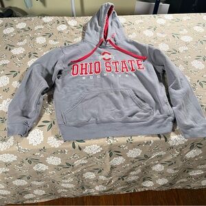 Ohio State Buckeyes Hoodie Mens Small Gray Pockets Pullover Collegiate ￼